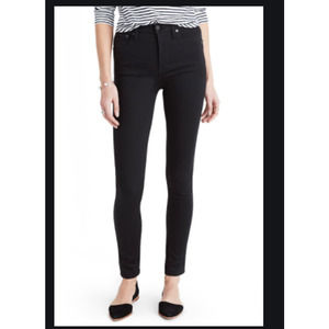 Madewell 10" High Rise Skinny Jeans Black 27